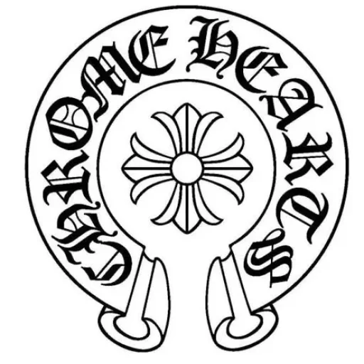 Chrome Hearts USA classic horseshoe logo in black and white