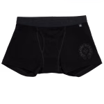 %title% %sep% %Black Cotton Boxer Brief with Black and White Jacquard%