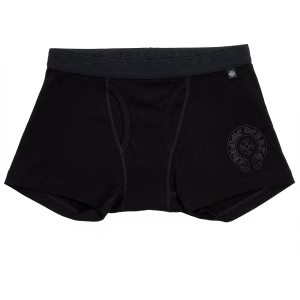 %title% %sep% %Black Cotton Boxer Brief with Black and White Jacquard%