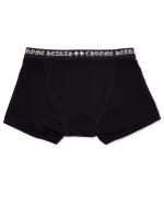 %title% %sep% %Black Cotton Boxer Brief with Black and White Jacquard%