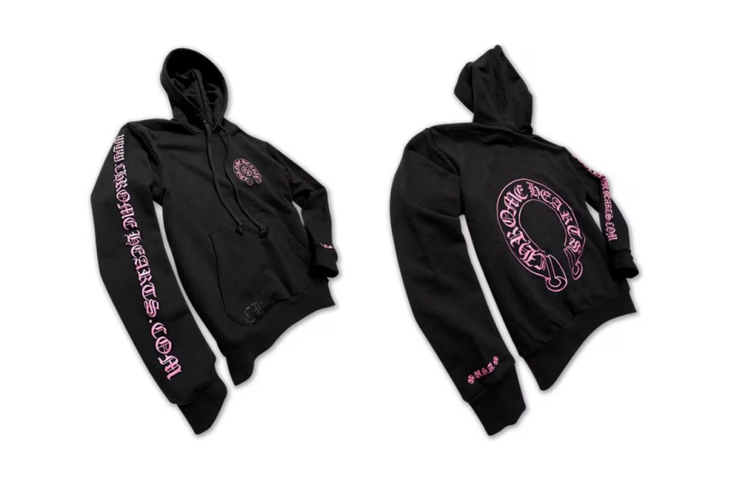 Black Pink Sword Chrome Hearts Hoodie